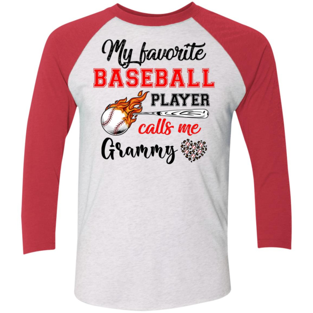 Baseball Grammy Shirt My Favorite Baseball Player Calls Me Grammy