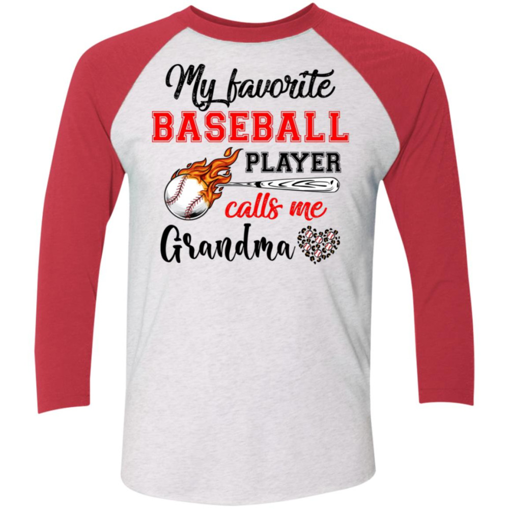 Baseball Grandma Shirt My Favorite Baseball Player Calls Me Grandma
