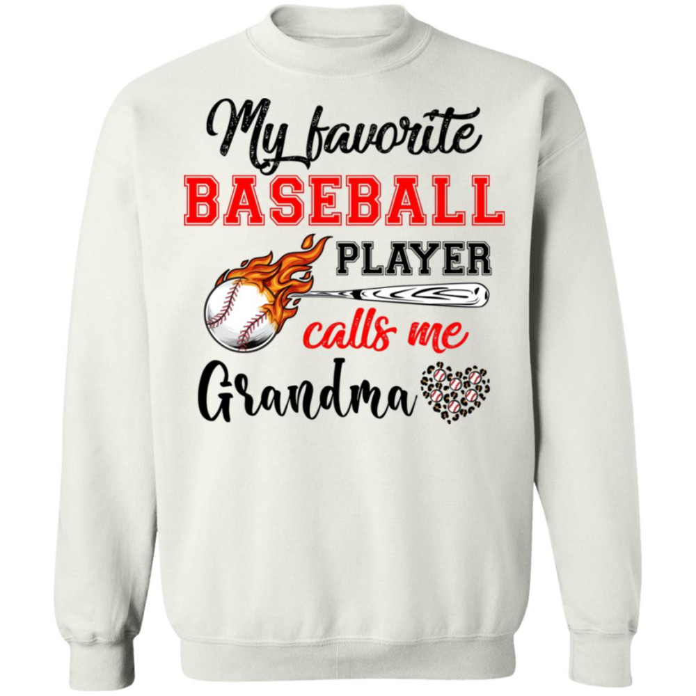 Baseball Grandma Shirt My Favorite Baseball Player Calls Me Grandma