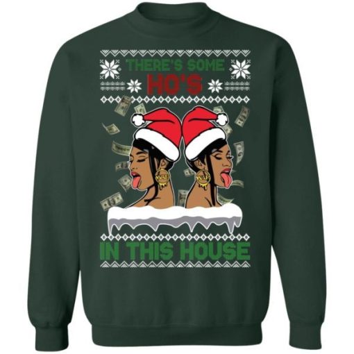 Cardi B Theres Some Hos In This House Christmas Sweater