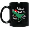 Dinosour Christmas Fa Rawr Rawr Mugs