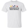 Floral Retro Radicalized by Basic Decency Print V-Neck T-Shirt