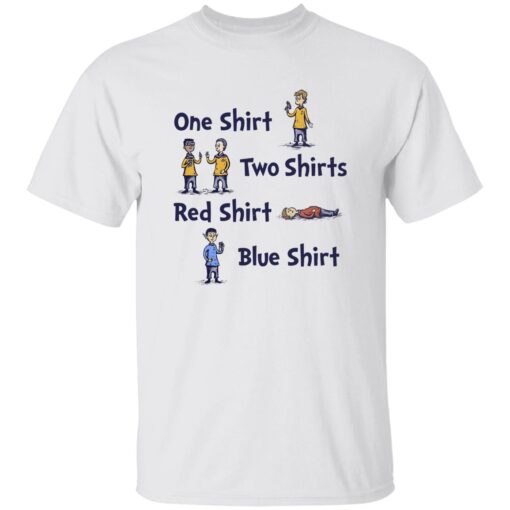 One Shirt Two Shirts Red Shirt Blue Shirt