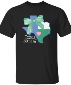 Retro Texas Strong Green Bow T-Shirt